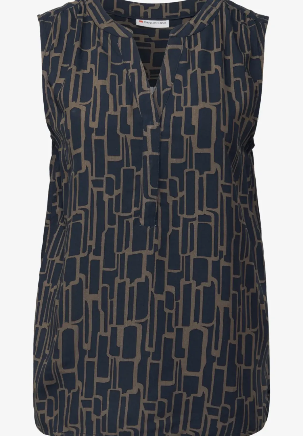 Gedessineerde blouse top