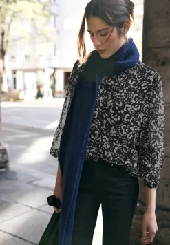 Gedessineerde chiffon blouse