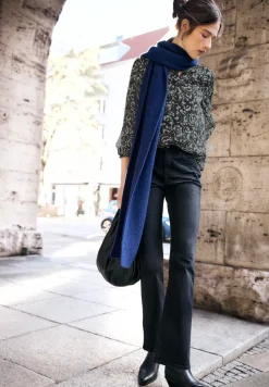 Gedessineerde chiffon blouse