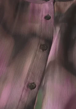Gedessineerde chiffon blouse