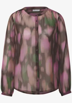 Gedessineerde chiffon blouse