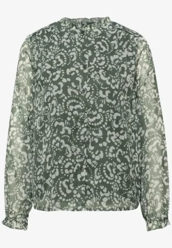 Gedessineerde chiffon blouse