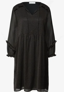 Gedessineerde chiffon jurk