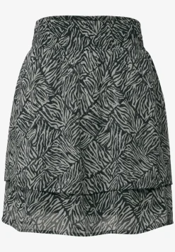 Gedessineerde chiffon rok