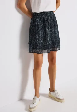 Gedessineerde chiffon rok