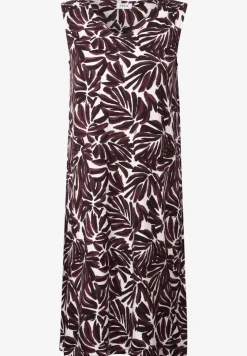 Gedessineerde jersey jurk