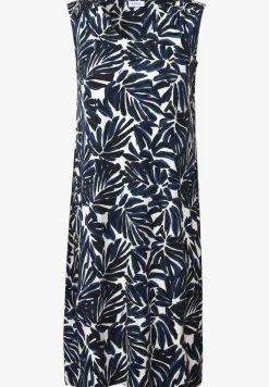 Gedessineerde jersey jurk