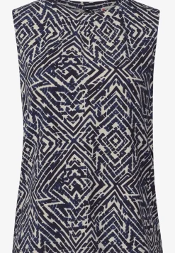 Gedessineerde jersey top