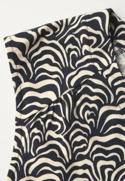 Gedessineerde jersey top
