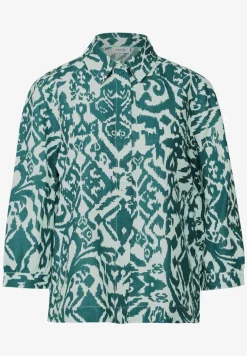 Gedessineerde overhemdblouse