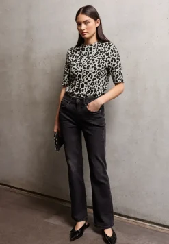 Gedessineerd shirt met korte mouwen