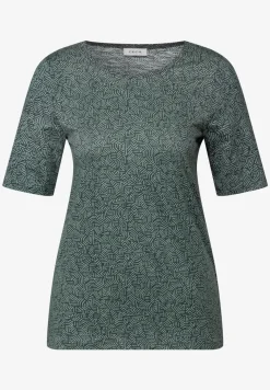 Gedessineerd shirt met ronde hals