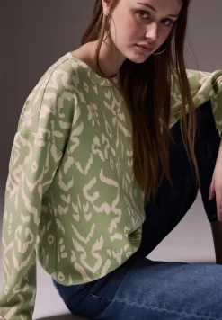 Gedessineerd Silk-Look Shirt
