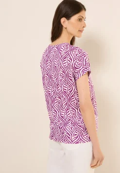 Gedessineerd V-hals Shirt