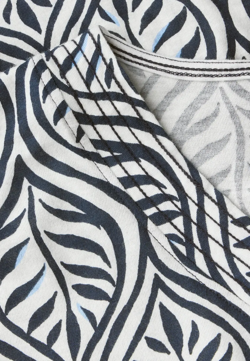 Gedessineerd V-hals Shirt