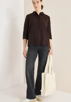 Gekleurd Lyocell overhemd blouse