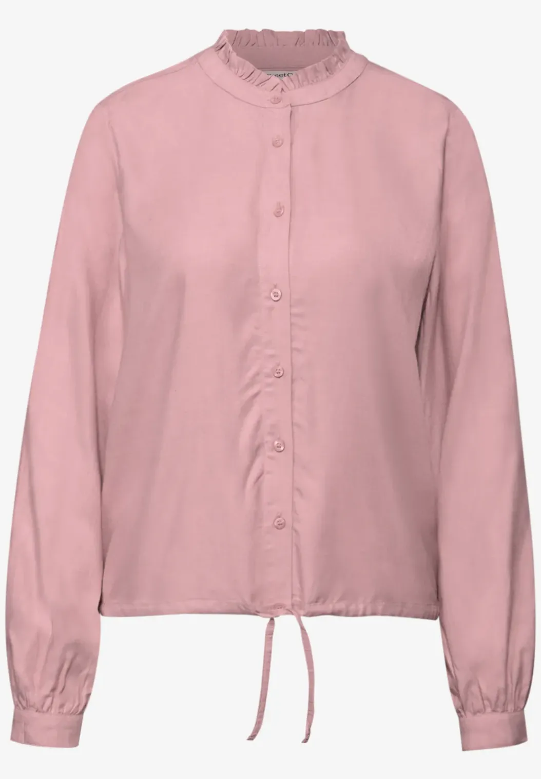 Gemêleerde blouse met ruches