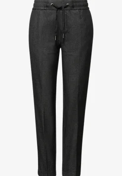 Gemêleerde broek met band