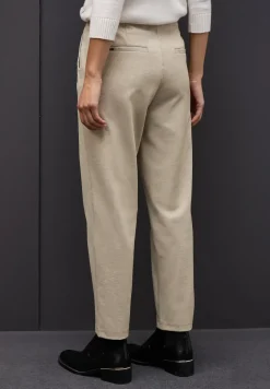 Gemêleerde broek met detail