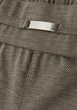Gemêleerde broek met detail