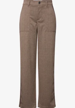 Gemêleerde broek met rechte leg