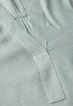 Gemêleerde tuniek met gespleten hals