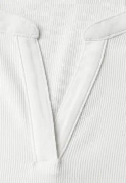 Geribd shirt met structuur