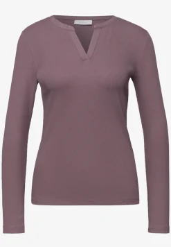Geribd shirt met structuur