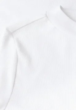 Geribd shirt met ronde hals