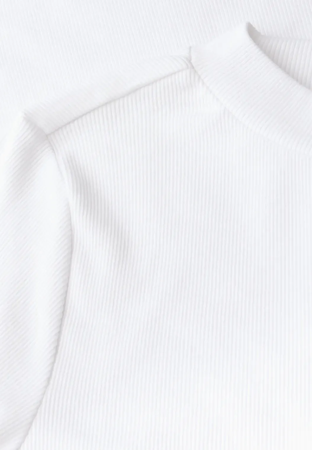 Geribd shirt met ronde hals