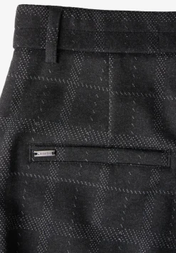 Geruite broek met rechte pijpen