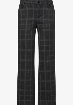 Geruite broek met rechte pijpen