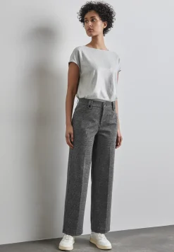 Geruite broek met rechte pijpen