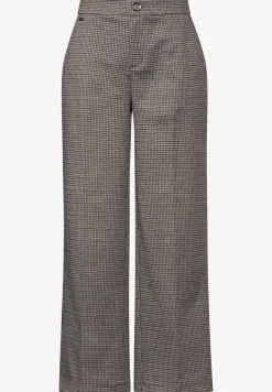 Geruite broek met wijde pijpen