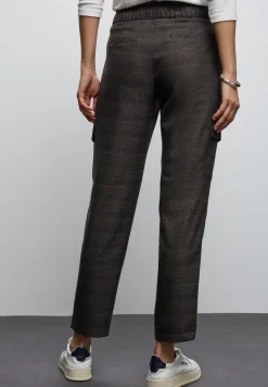 Geruite cargo broek