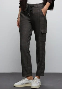 Geruite cargo broek