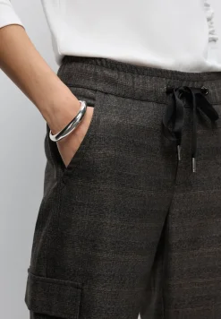 Geruite cargo broek