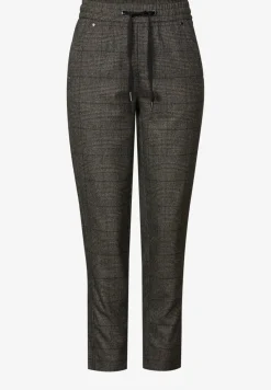 Geruite loose fit broek