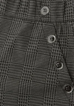 Geruite straight legs broek