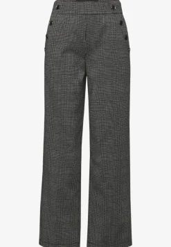 Geruite straight legs broek