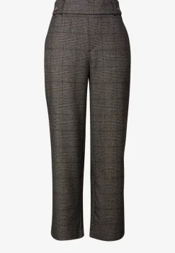 Geruite straight legs broek