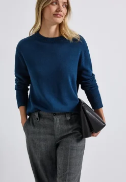 Geruite straight legs broek