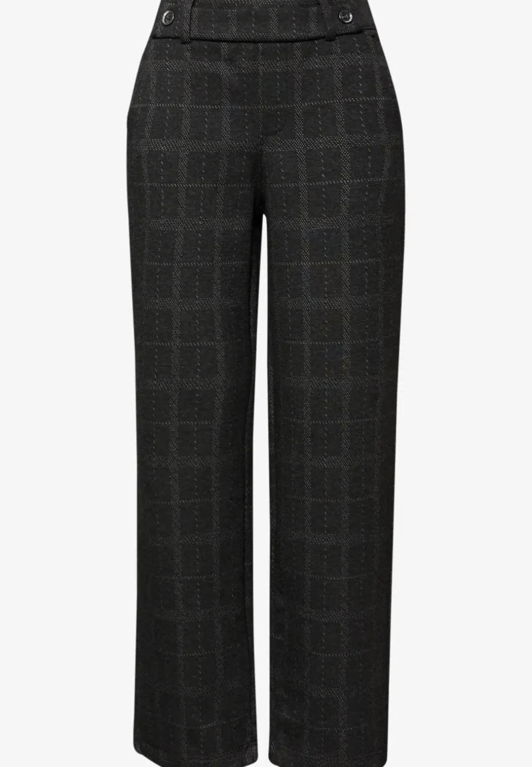 Geruite straight legs broek