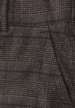 Geruite straight legs broek