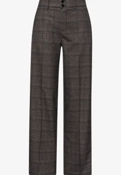 Geruite straight legs broek