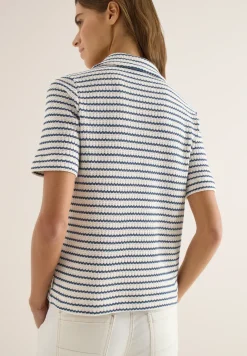 Gestreept ajour shirt