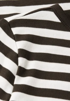 Gestreept boothals shirt