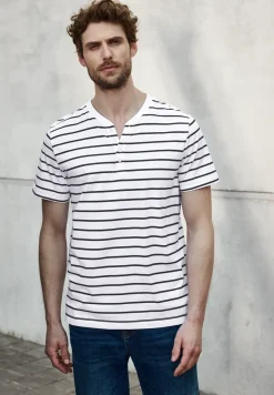 Gestreept henley shirt