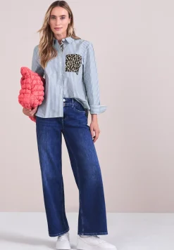 Gestreept overhemd blouse