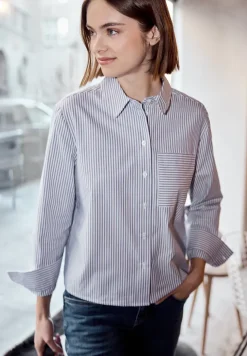 Gestreept overhemd blouse